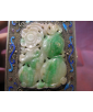 Chinese Silver Enamel Box with Jade  